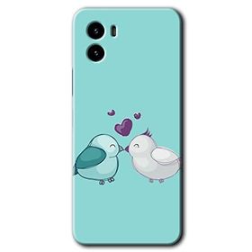 Vivo Y15S Mutlu Kuşlar Baskılı Uyumlu Silikon Kılıf