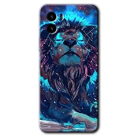 Vivo Y15S Neon Aslan Baskılı Uyumlu Silikon Kılıf