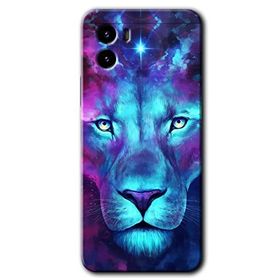 Vivo Y15S Neon Lion Baskılı Uyumlu Silikon Kılıf