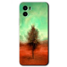 Vivo Y15S Outlines Paint Baskılı Uyumlu Silikon Kılıf