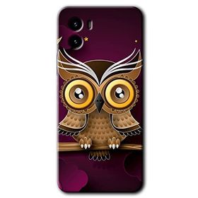 Vivo Y15S Owl Bird Branch Baskılı Uyumlu Silikon Kılıf