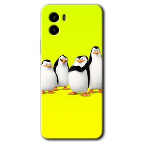 Vivo Y15S Penguenler Baskılı Uyumlu Silikon Kılıf