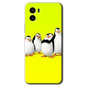 Vivo Y15S Penguenler Baskılı Uyumlu Silikon Kılıf