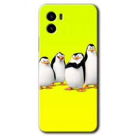 Vivo Y15S Penguenler Baskılı Uyumlu Silikon Kılıf