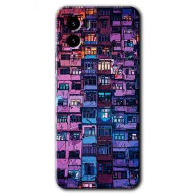 Vivo Y15S Şehir Görünümü Baskılı Uyumlu Silikon Kılıf