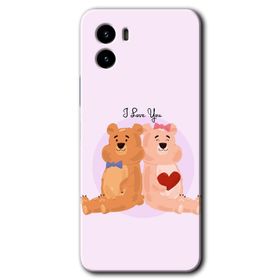 Vivo Y15S Sevgili Ayıcık Baskılı Uyumlu Silikon Kılıf