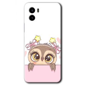 Vivo Y15S Sevimli Baykuş Baskılı Uyumlu Silikon Kılıf