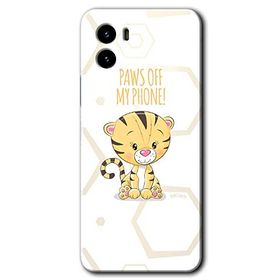 Vivo Y15S Sevimli Kedi 1 Baskılı Uyumlu Silikon Kılıf
