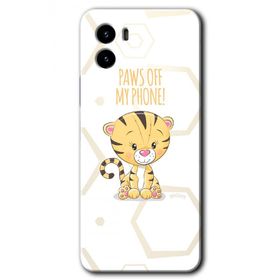 Vivo Y15S Sevimli Kedi 1 Baskılı Uyumlu Silikon Kılıf