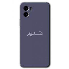 Vivo Y15S Sigara Zararlıdır Baskılı Uyumlu Silikon Kılıf
