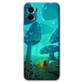 Vivo Y15S Silhoutte Dropss Baskılı Uyumlu Silikon Kılıf