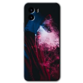 Vivo Y15S Smoke Man Baskılı Uyumlu Silikon Kılıf