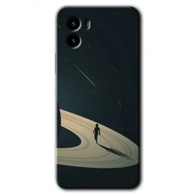 Vivo Y15S Space Planet Baskılı Uyumlu Silikon Kılıf