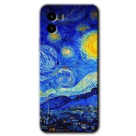 Vivo Y15S Starry Night Baskılı Uyumlu Silikon Kılıf