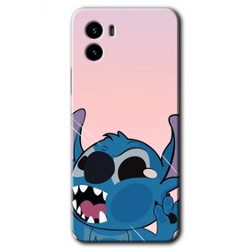 Vivo Y15S Stitch Baskılı Uyumlu Silikon Kılıf