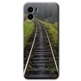 Vivo Y15S Tren Yolu Baskılı Uyumlu Silikon Kılıf