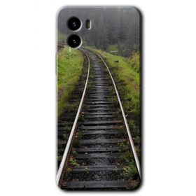 Vivo Y15S Tren Yolu Baskılı Uyumlu Silikon Kılıf