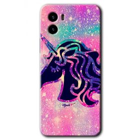 Vivo Y15S Unicorn Kristal Baskılı Uyumlu Silikon Kılıf