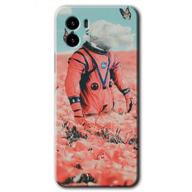 Vivo Y15S Uzay Bahçesi Baskılı Uyumlu Silikon Kılıf