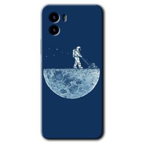 Vivo Y15S Uzay İşçisi Baskılı Uyumlu Silikon Kılıf