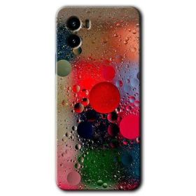 Vivo Y15S Wet Bubbles Baskılı Uyumlu Silikon Kılıf