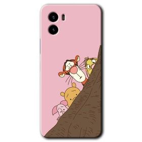 Vivo Y15S Winnie the Pooh Baskılı Uyumlu Silikon Kılıf
