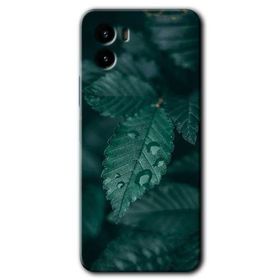Vivo Y15S Yağmurlu Yaprak Baskılı Uyumlu Silikon Kılıf
