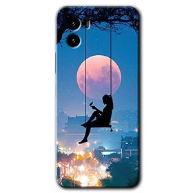 Vivo Y15S Yalnız Kadın Baskılı Uyumlu Silikon Kılıf
