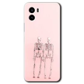 Vivo Y15S Yaşayan Çift Baskılı Uyumlu Silikon Kılıf