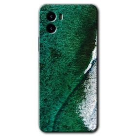 Vivo Y15S Yeşil Okyanus Baskılı Uyumlu Silikon Kılıf