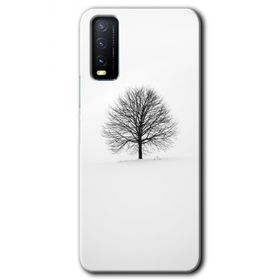 Vivo Y20 Alone Tree Baskılı Uyumlu Silikon Kılıf
