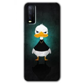 Vivo Y20 Angry Duck Baskılı Uyumlu Silikon Kılıf