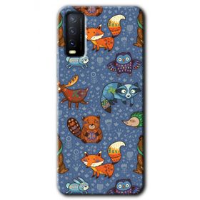 Vivo Y20 Animals Funny Baskılı Uyumlu Silikon Kılıf