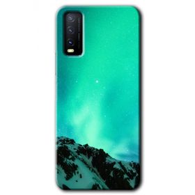 Vivo Y20 Aurora Baskılı Uyumlu Silikon Kılıf