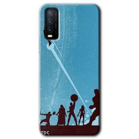 Vivo Y20 Avengers Team Baskılı Uyumlu Silikon Kılıf