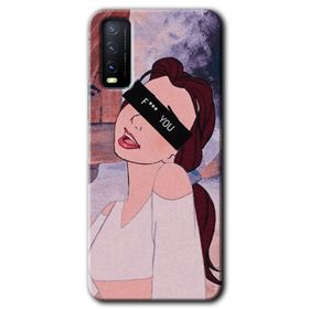 Vivo Y20 Bad Girl Baskılı Uyumlu Silikon Kılıf