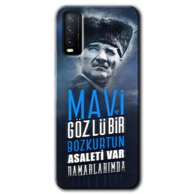 Vivo Y20 Bezdum Da Baskılı Uyumlu Silikon Kılıf