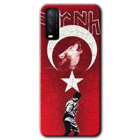 Vivo Y20 Bezdum Da Baskılı Uyumlu Silikon Kılıf