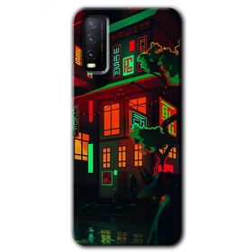Vivo Y20 China Street Baskılı Uyumlu Silikon Kılıf