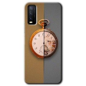 Vivo Y20 Clocks Artwork Baskılı Uyumlu Silikon Kılıf