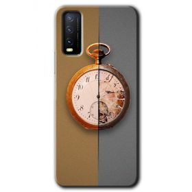 Vivo Y20 Clocks Artwork Baskılı Uyumlu Silikon Kılıf