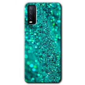 Vivo Y20 Diamonds Baskılı Uyumlu Silikon Kılıf