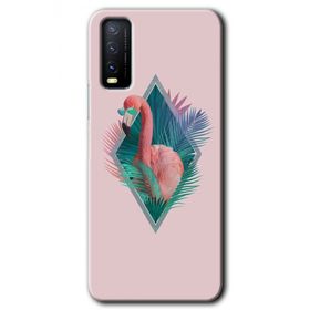 Vivo Y20 Flamingo Baskılı Uyumlu Silikon Kılıf