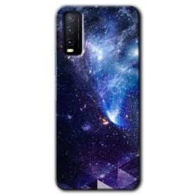 Vivo Y20 Galaksi Baskılı Uyumlu Silikon Kılıf