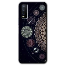 Vivo Y20 Gezegen Döngüsü Baskılı Uyumlu Silikon Kılıf