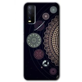 Vivo Y20 Gezegen Döngüsü Baskılı Uyumlu Silikon Kılıf