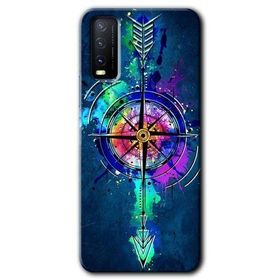 Vivo Y20 Gizemli Pusula Baskılı Uyumlu Silikon Kılıf