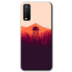 Vivo Y20 Gözlem Kulesi Baskılı Uyumlu Silikon Kılıf