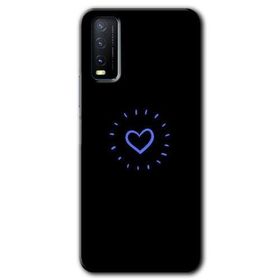 Vivo Y20 Heart Strokes Baskılı Uyumlu Silikon Kılıf