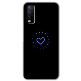 Vivo Y20 Heart Strokes Baskılı Uyumlu Silikon Kılıf